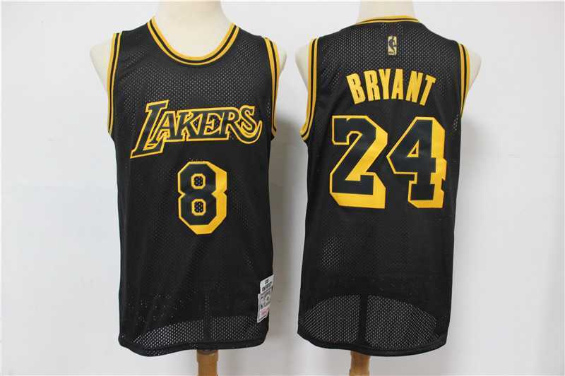 Lakers 8 & 24 Kobe Bryant Black 2020 Hardwood Classics Mesh Jersey,We sell and wholesale Lakers 8 & 24 Kobe Bryant Black 2020 Hardwood Classics Mesh Jersey on line form chian!